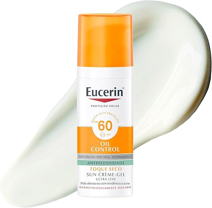 Protetor solar facial Eucerin Sun Oil Control FPS 60 para pele oleosa